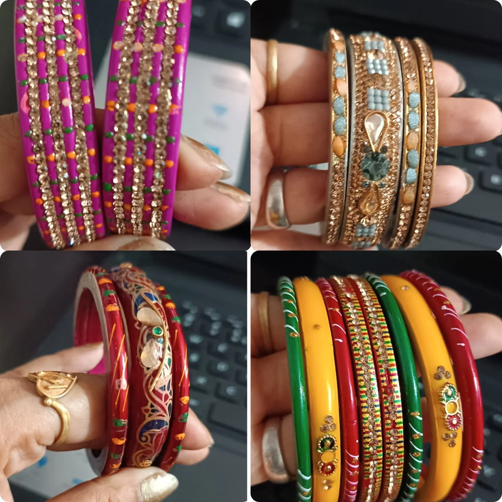 Handcrafted bangles