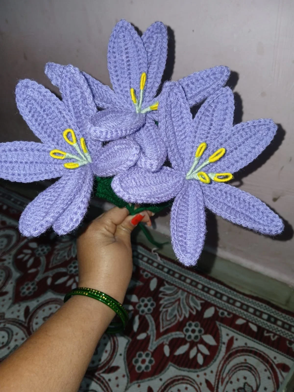 Handcrafted crochet flowers